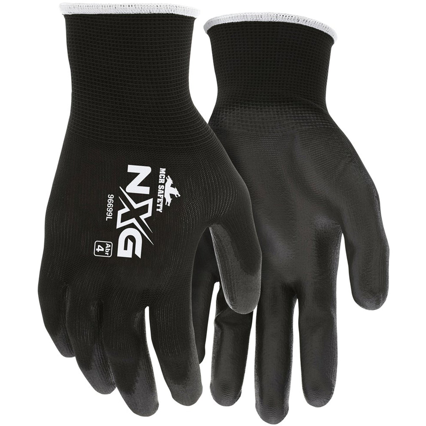 Mcr Safety Coated Gloves, Medium, Polyurethane Coating, 13 Gauge, Nylon Shell