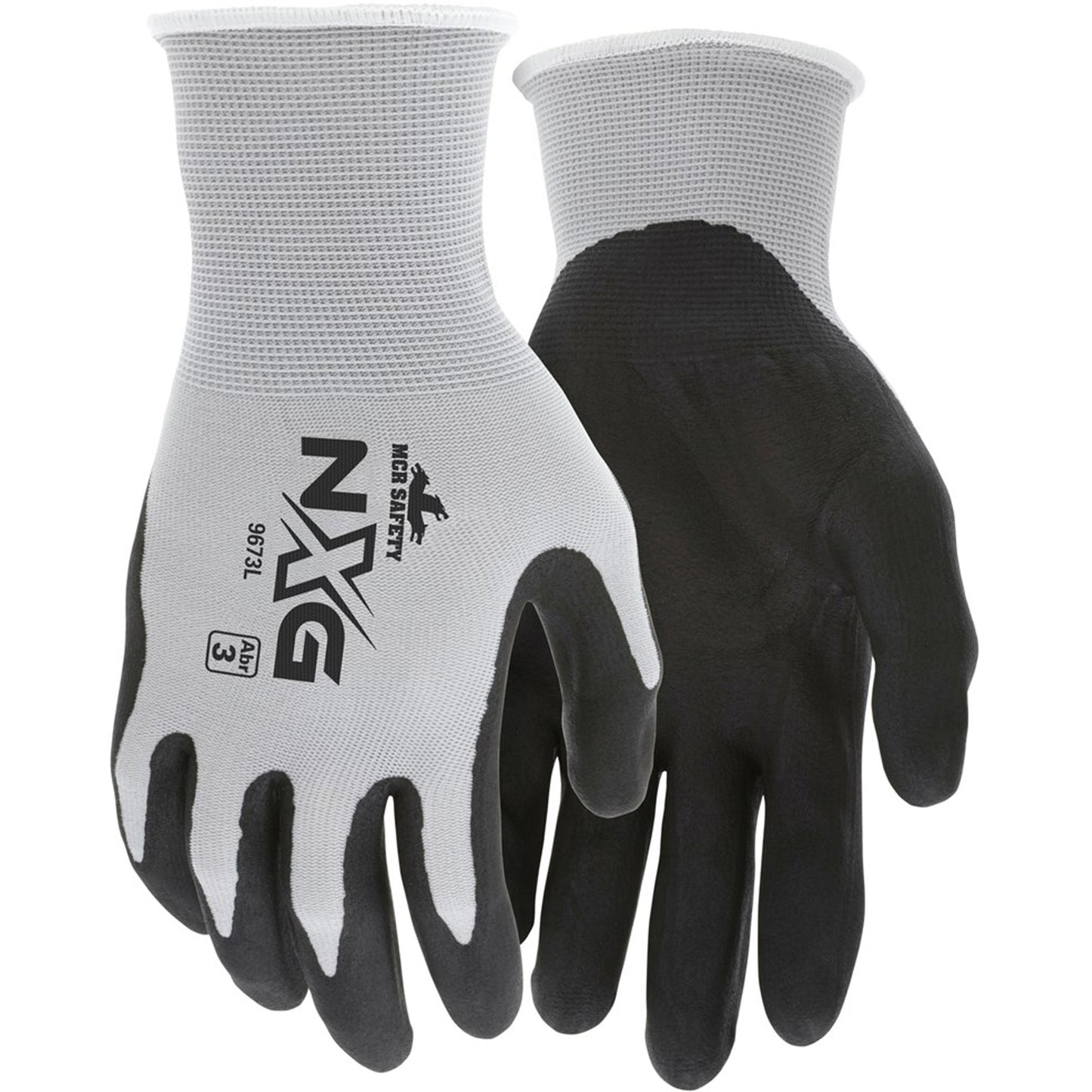 Mcr Safety NXG® Coated Gloves, Small, Foam Nitrile Coating, 13 Gauge, Nylon Shell