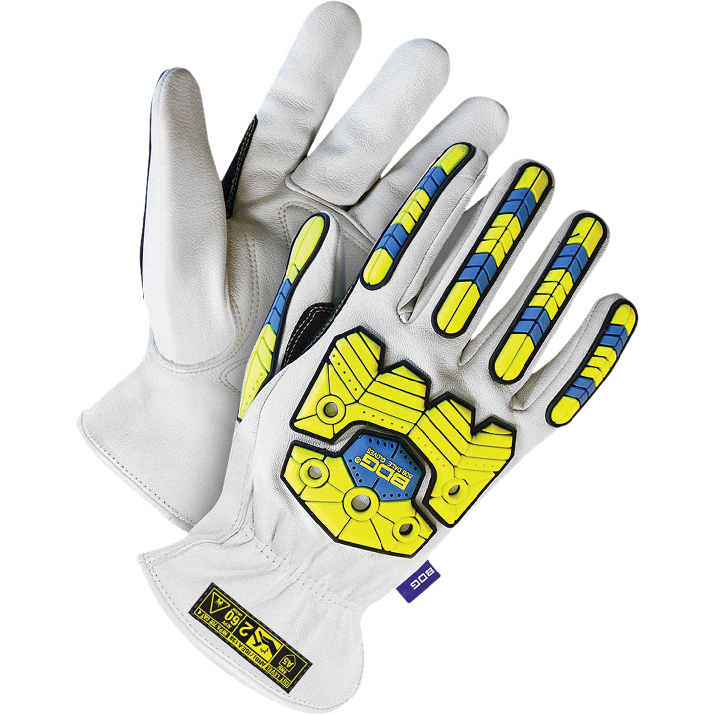 Bob Dale Gloves Arctek™ Specialty Impact Performance Gloves, 3X-Large, Goatskin Palm, Elastic Cuff