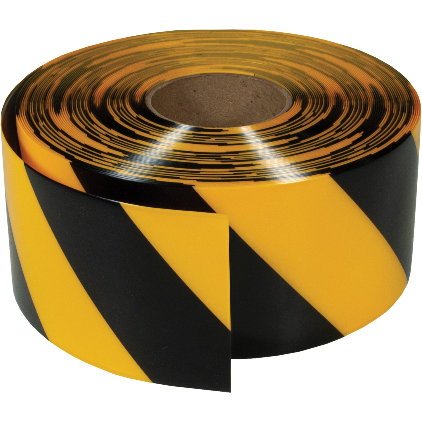 Incom Top Tape & Label ArmorStripe® Ultra Durable Floor Tape, 4" x 100', PVC, Black and Yellow