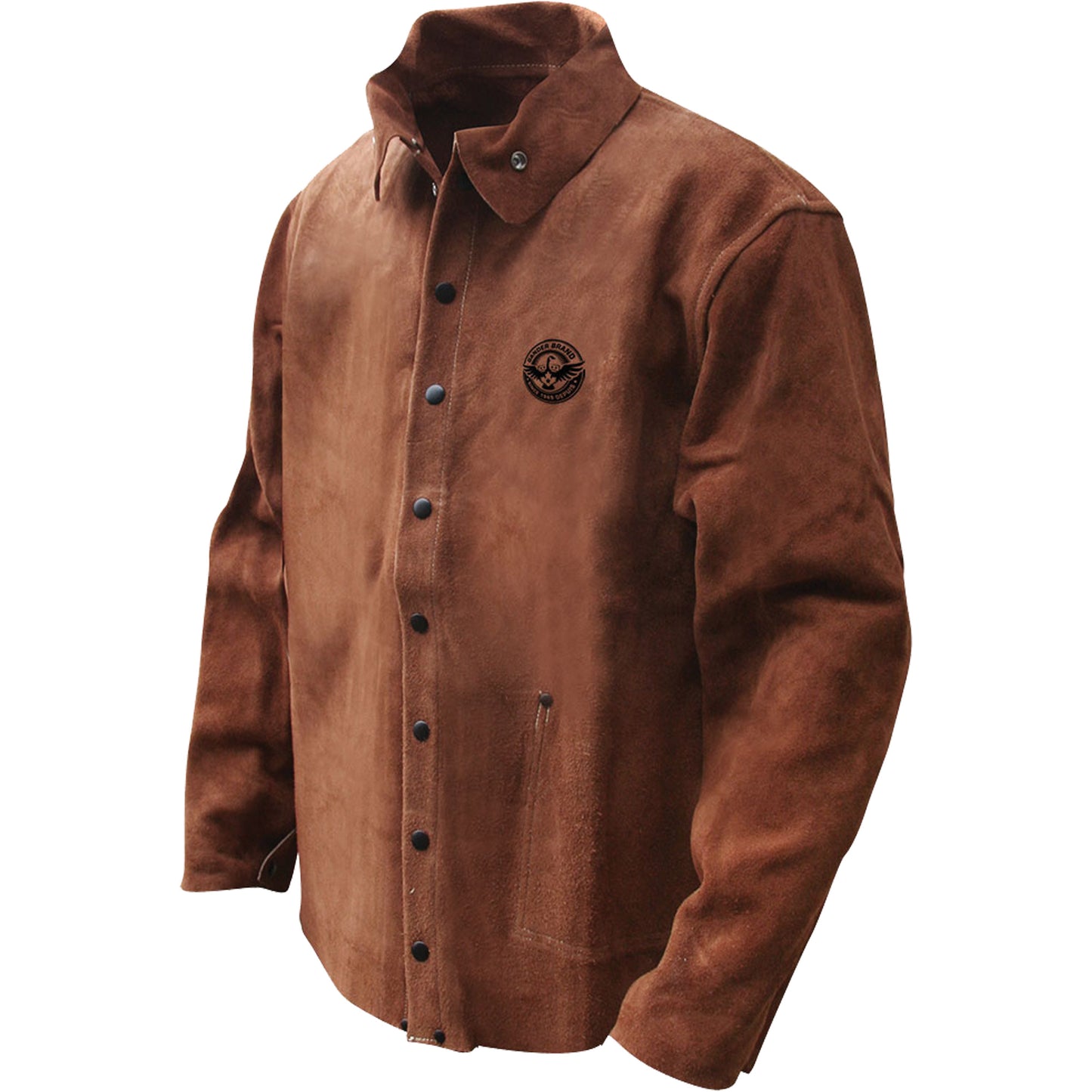Bob Dale Gloves Gander Brand Split Cowhide Welding Jacket, Leather, 4X-Large, Brown