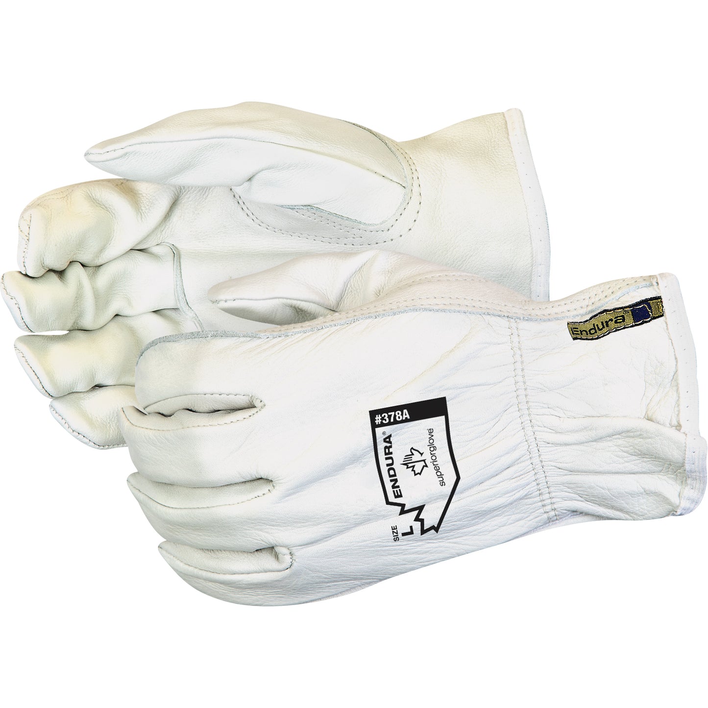 Superior Glove Works Ltd. Endura® Leather Driver Gloves, Large, Grain Cowhide Palm