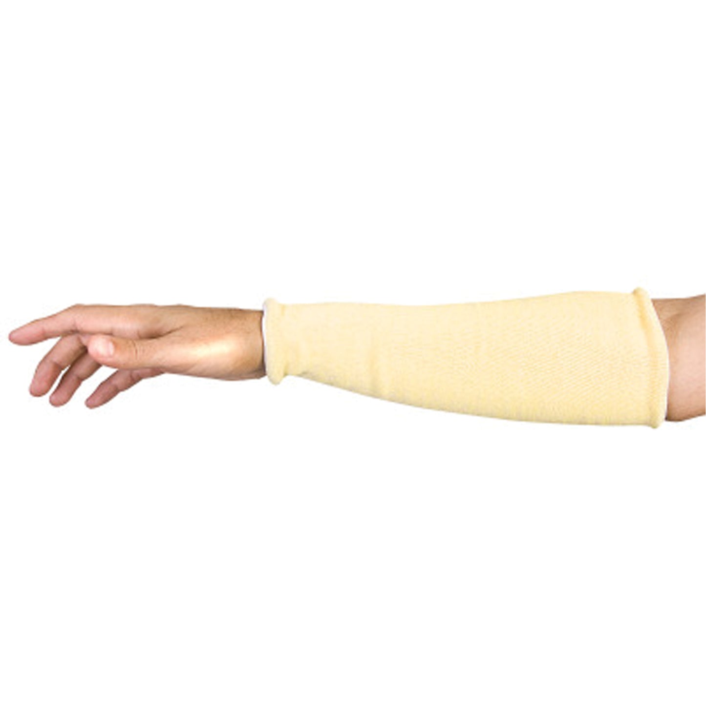 Superior Glove Works Ltd. Contender™ Cut-Resistant Composite-Knit Sleeves, Aramid, 18", ASTM ANSI Level A5, Yellow