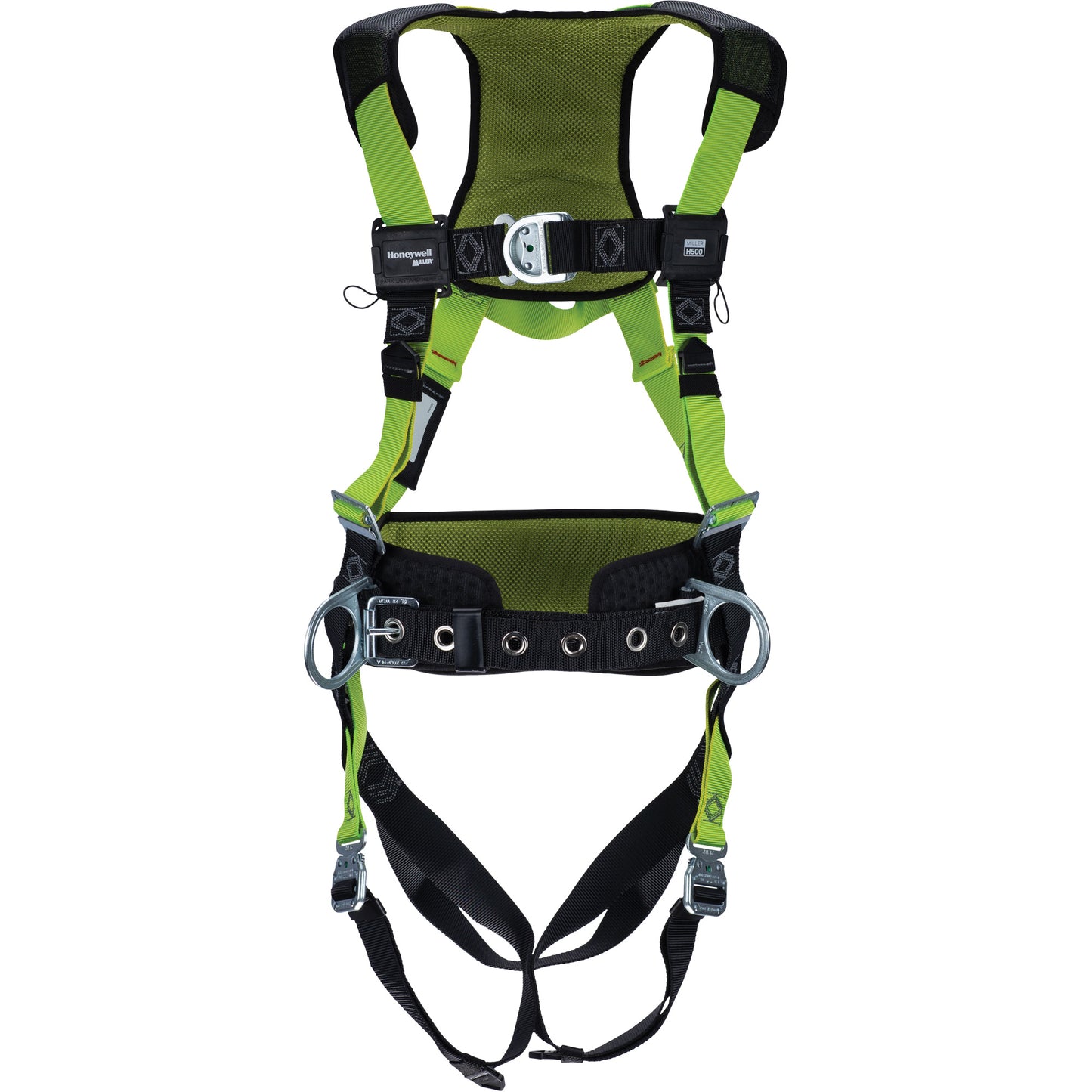 Honeywell Miller® H500 Construction Comfort Full Body Harness, CSA Certified, Class ADLP, Medium/Small, 420 lbs. Cap.