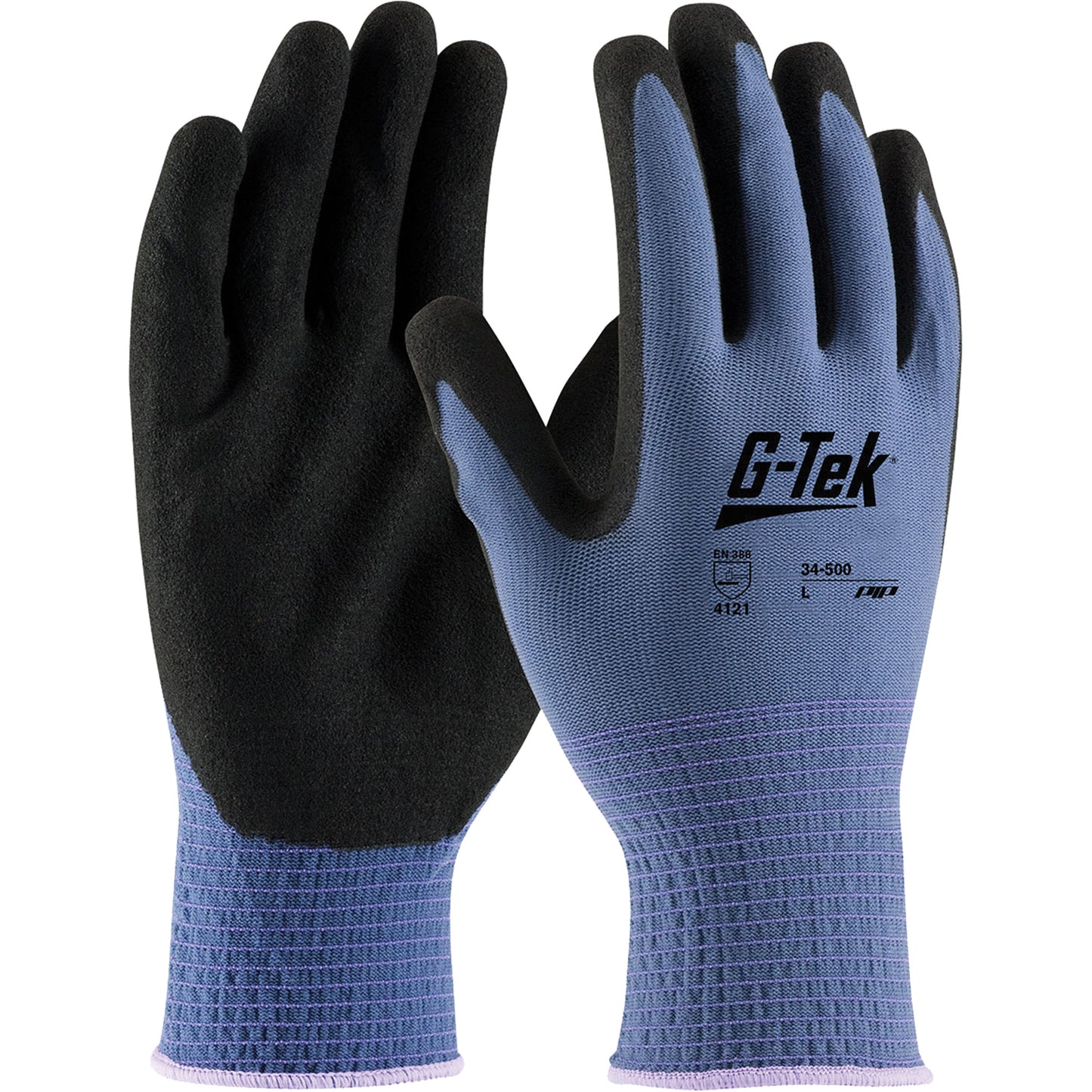 Protective Industrial Products G-Tek® GP™ Coated Gloves, Small, Nitrile Coating, 13 Gauge, Nylon Shell