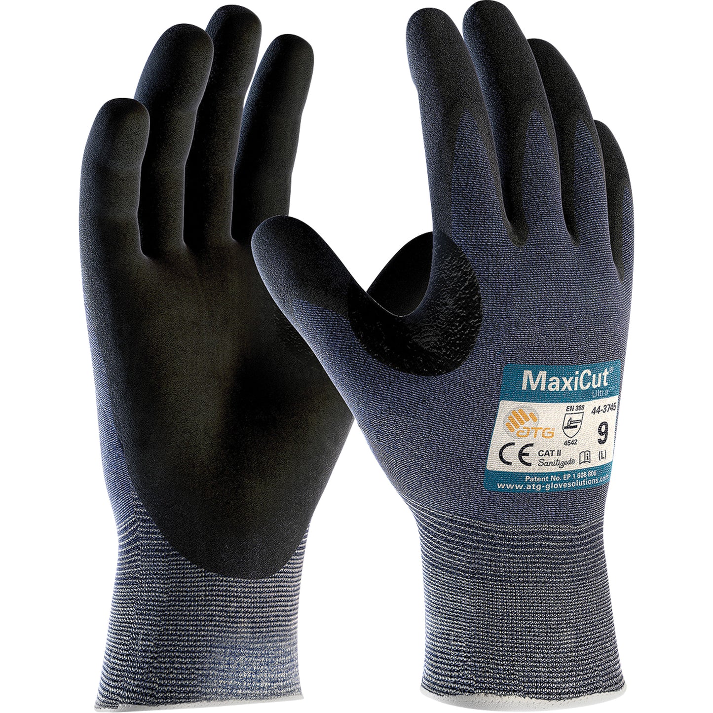 Protective Industrial Products ATG MaxiCut® Ultra™ Cut Resistant Gloves, Size 2X-Large, 15 Gauge, Foam Nitrile Coated, HPPE Shell, ASTM ANSI Level A3/EN 388 Level 5/EN 388 Level C
