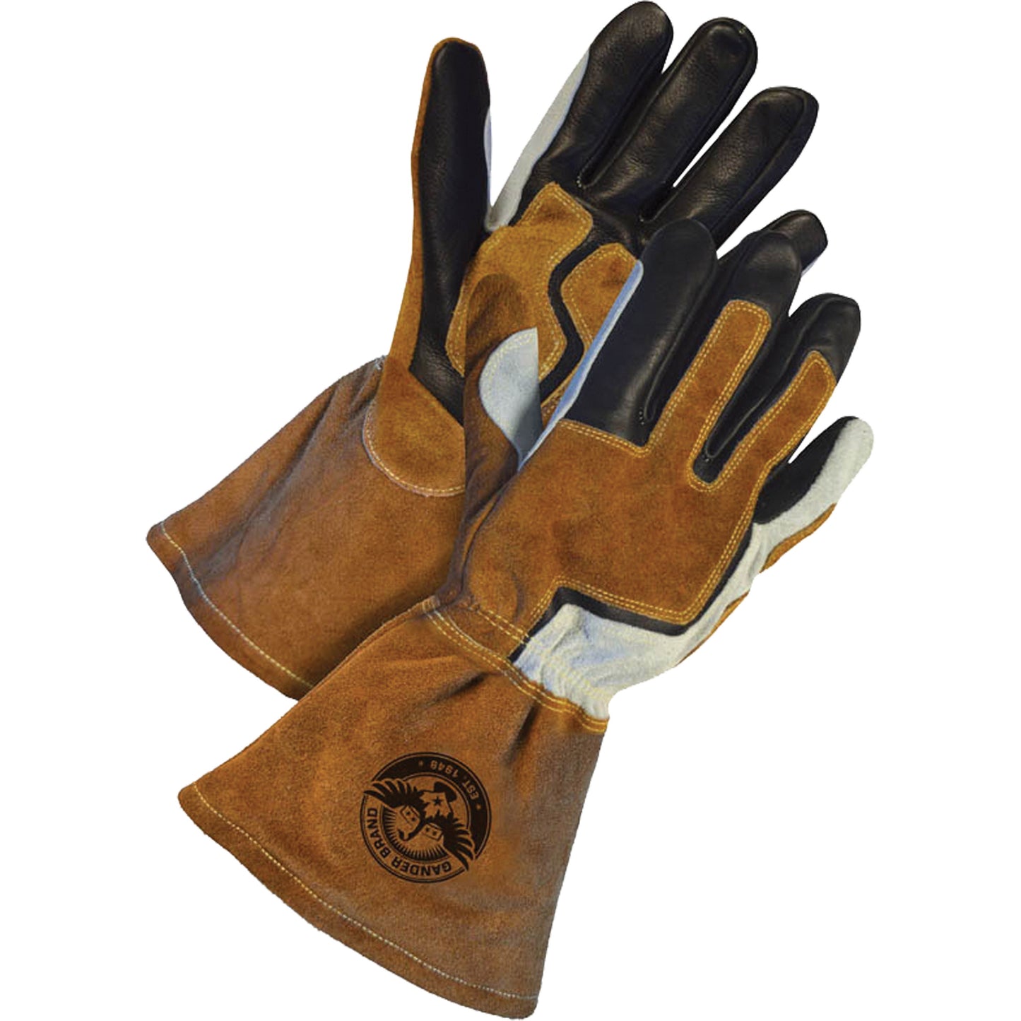 Bob Dale Gloves Gander Brand MIG Welder's Gloves, Grain Cowhide, Size X-Large