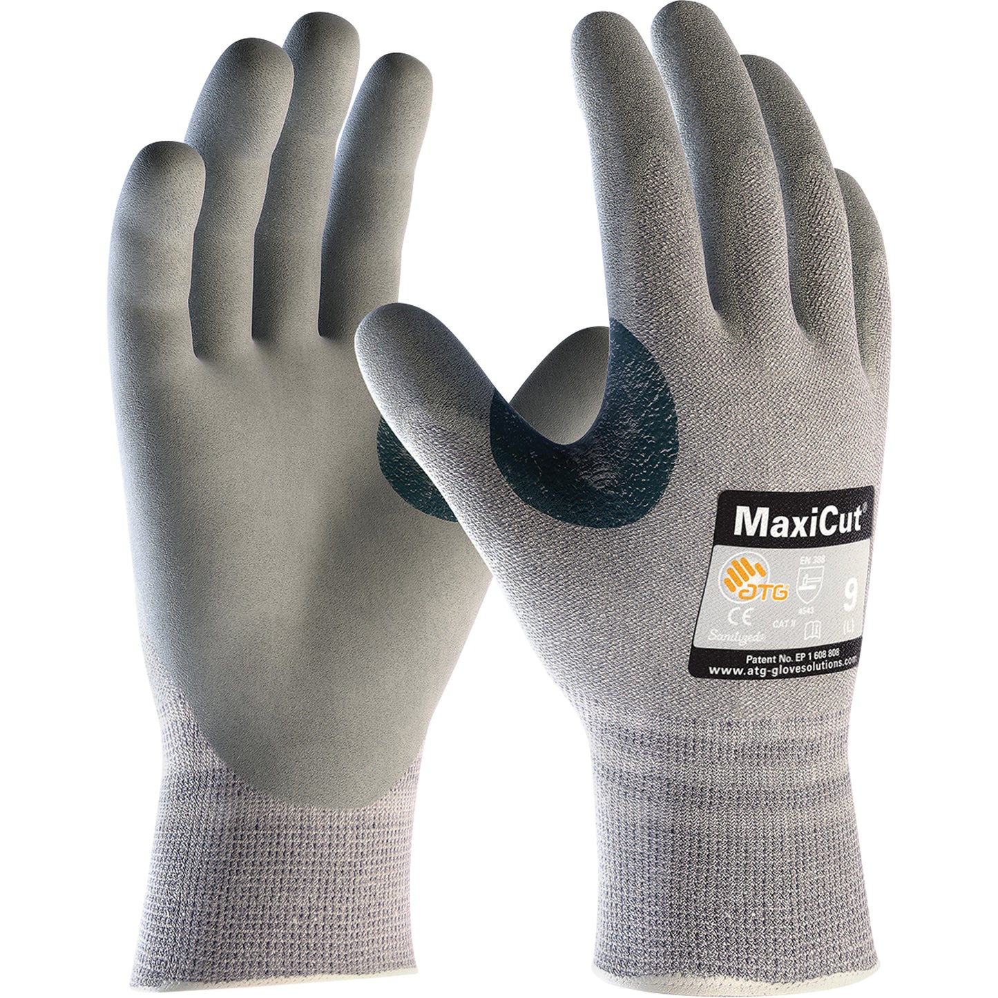 Protective Industrial Products ATG MaxiCut® 5 Seamless Knit Cut Resistant Gloves, Size Medium, 13 Gauge, Foam Nitrile Coated, Nylon/Dyneema® Shell, ASTM ANSI Level A4/EN 388 Level 4/EN 388 Level C