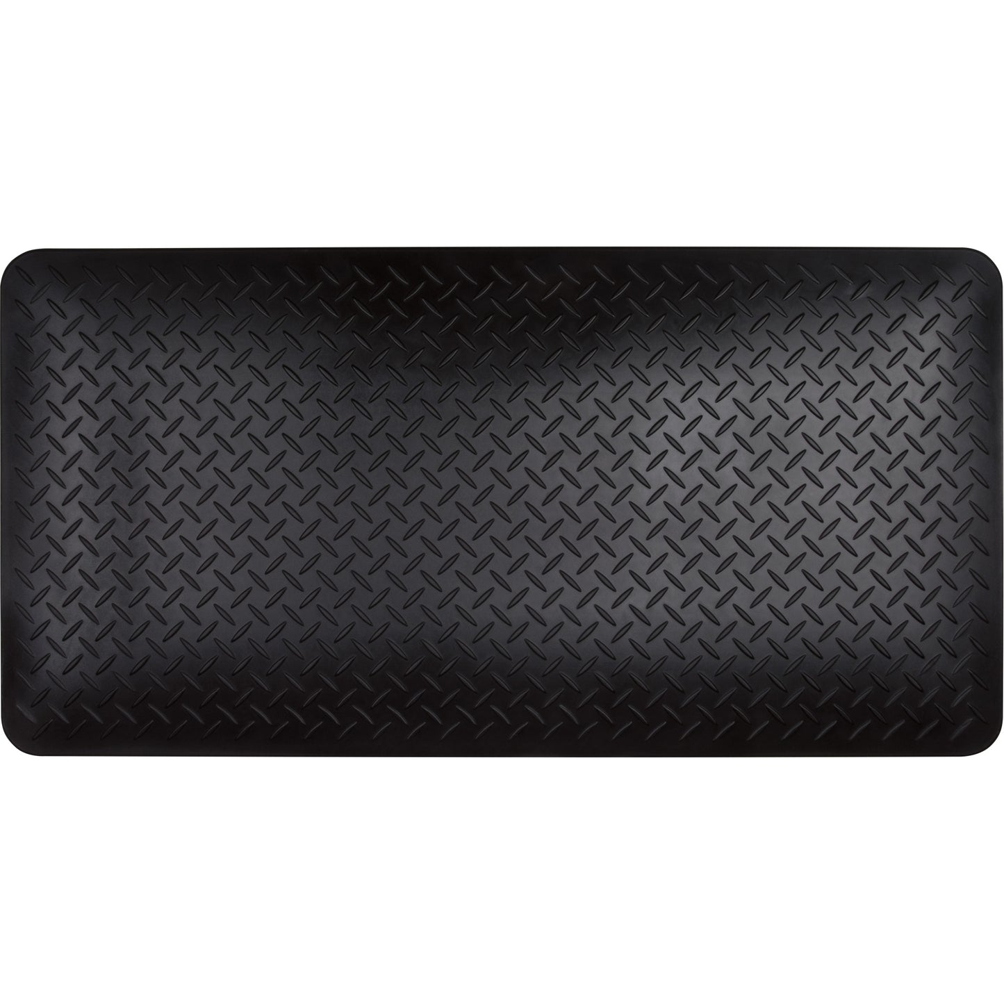 Zenith Safety Products Anti-Fatigue Matting, Diamond, 1-2/3' x 3-1/4' x 3/4", Black, Polyurethane
