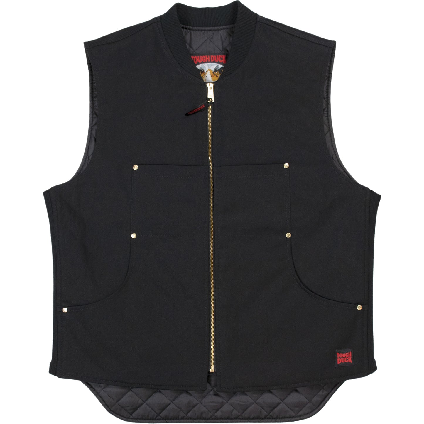 Tough Duck WV04 Moto Vest, Men's, Large, Black