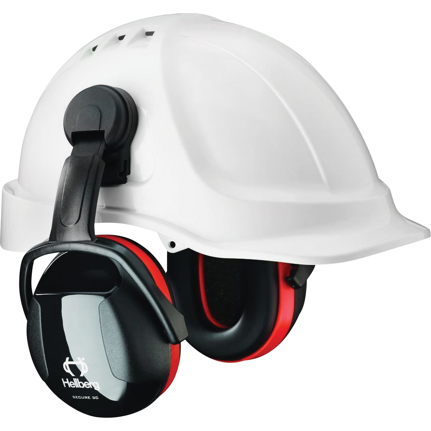 Hellberg Safety Secure 3 Earmuffs, Cap Mount, 27 NRR dB