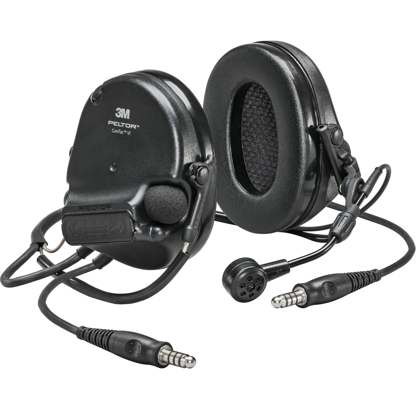 3M Peltor™ ComTac™ VI NIB Dual Lead Headset, Neckband Style, 22 dB