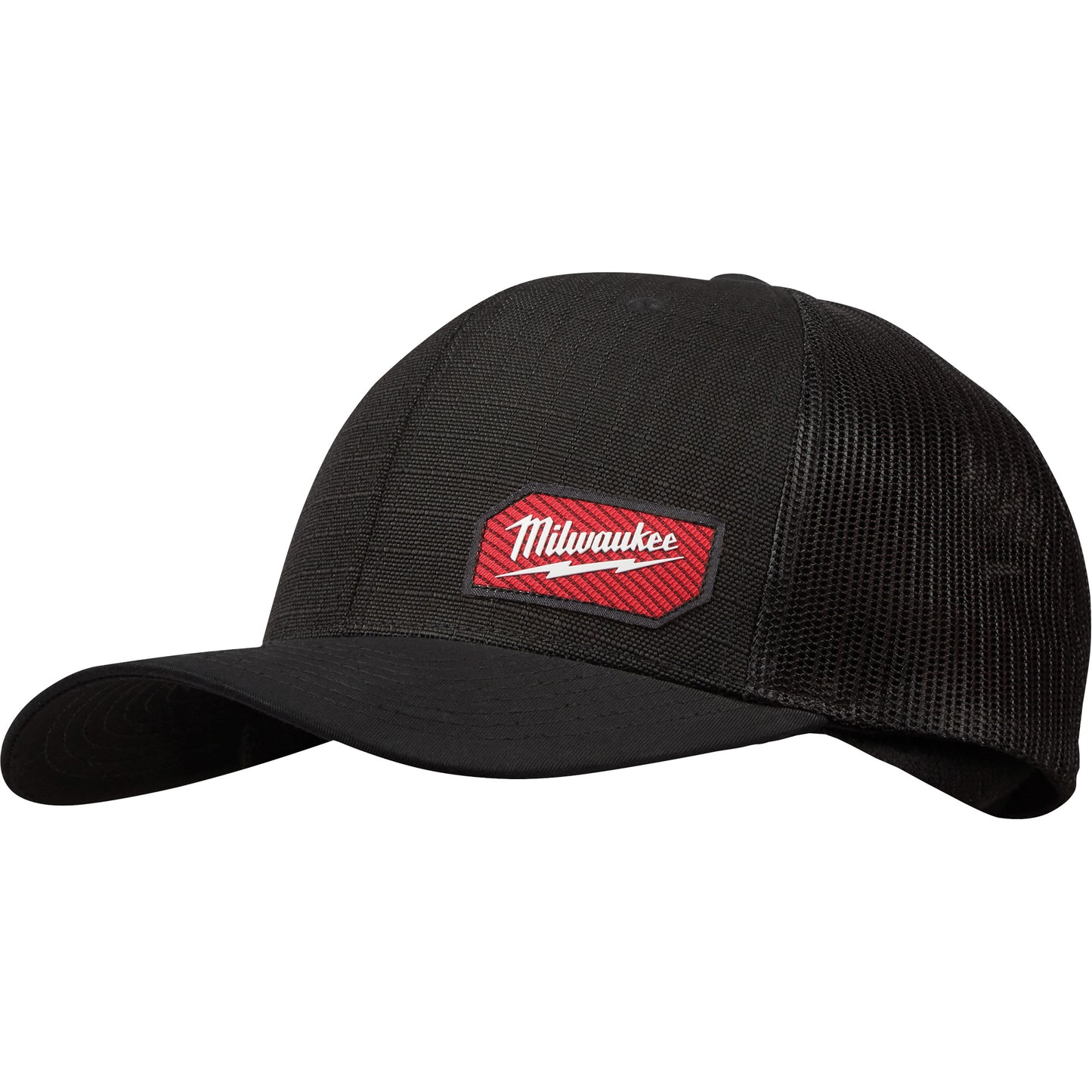 Milwaukee GridIron™ Snapback Trucker Hat, Black, Cotton/Nylon/Polyester