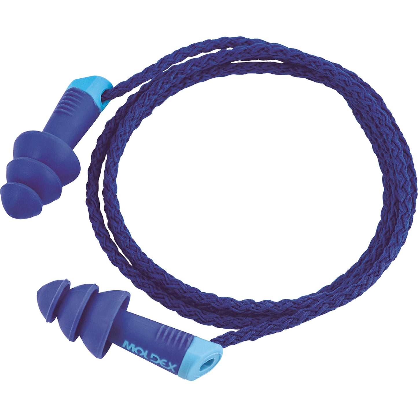 Moldex Alphas™ Metal Detectable Reusable Earplugs, Corded, One-Size, Bulk - Polybag, 27 NRR dB