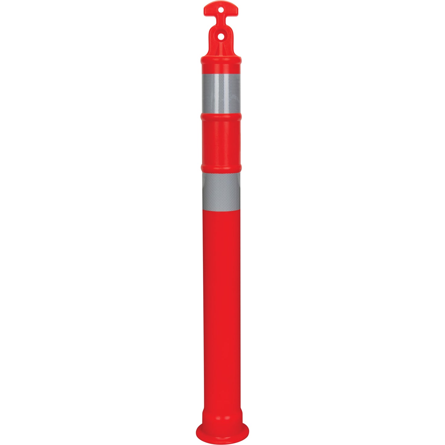 High-Visibility T-Top Delineator Post, 42" H, Orange