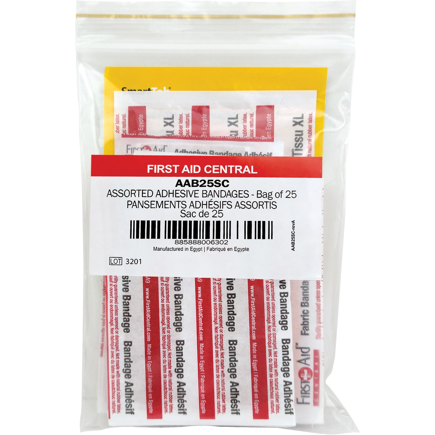 First Aid Central SmartCompliance® Refill Adhesive Bandages, Assorted, Fabric/Plastic, Non-Sterile