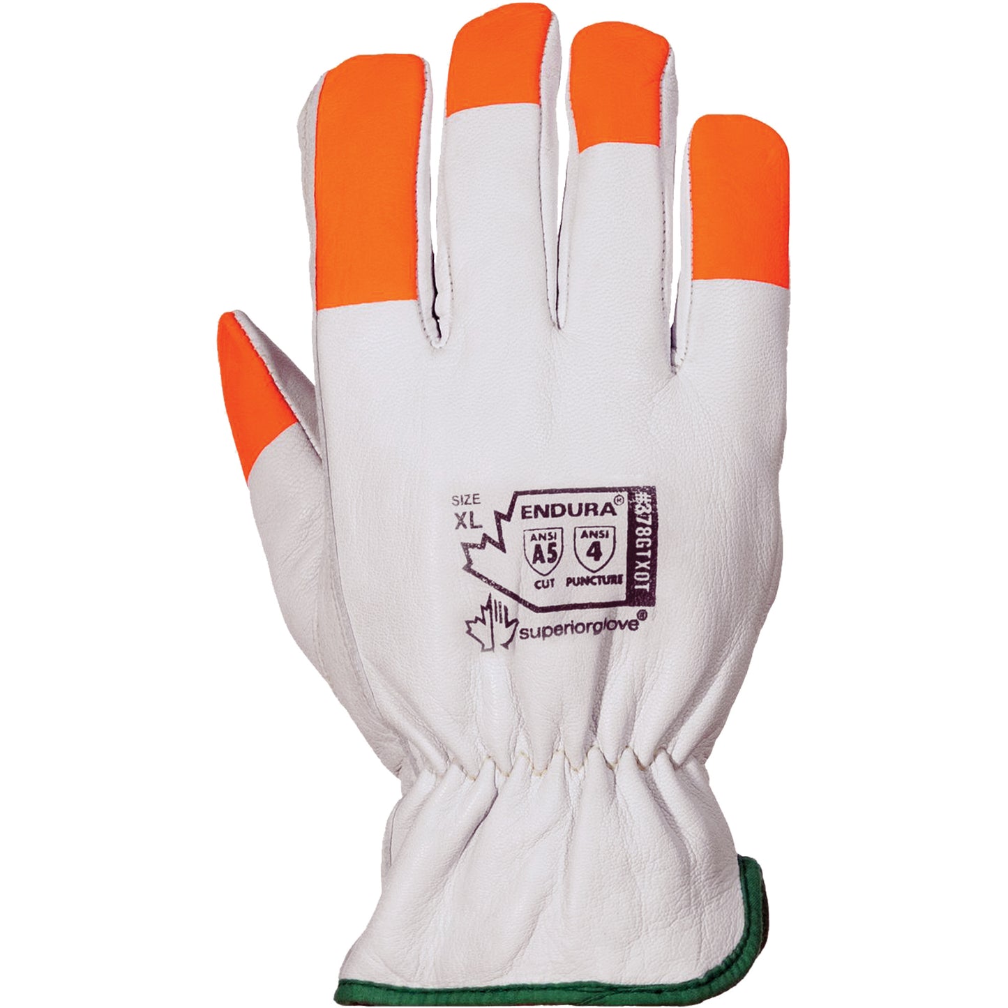 Superior Glove Works Ltd. Endura® Cut-Resistant Gloves, Size Medium/8, Goatskin/TenActiv™ Shell, ASTM ANSI Level A5