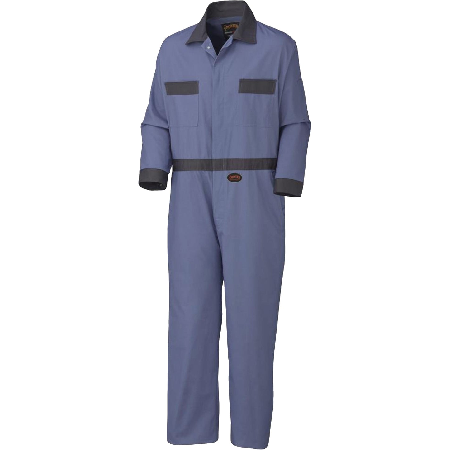 Pioneer 5133 Coveralls with Concealed Brass Buttons, Men's, Navy Blue, Size 56