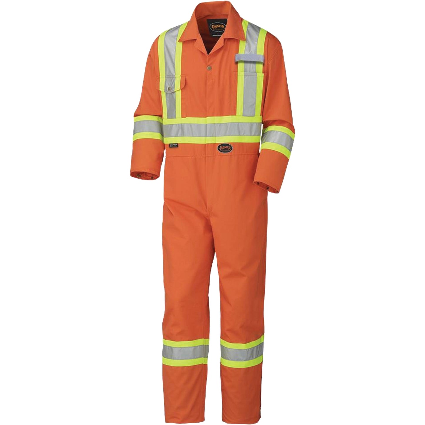 Pioneer 5513T Industrial Wash Coveralls, 42 (Tall), High Visibility Orange