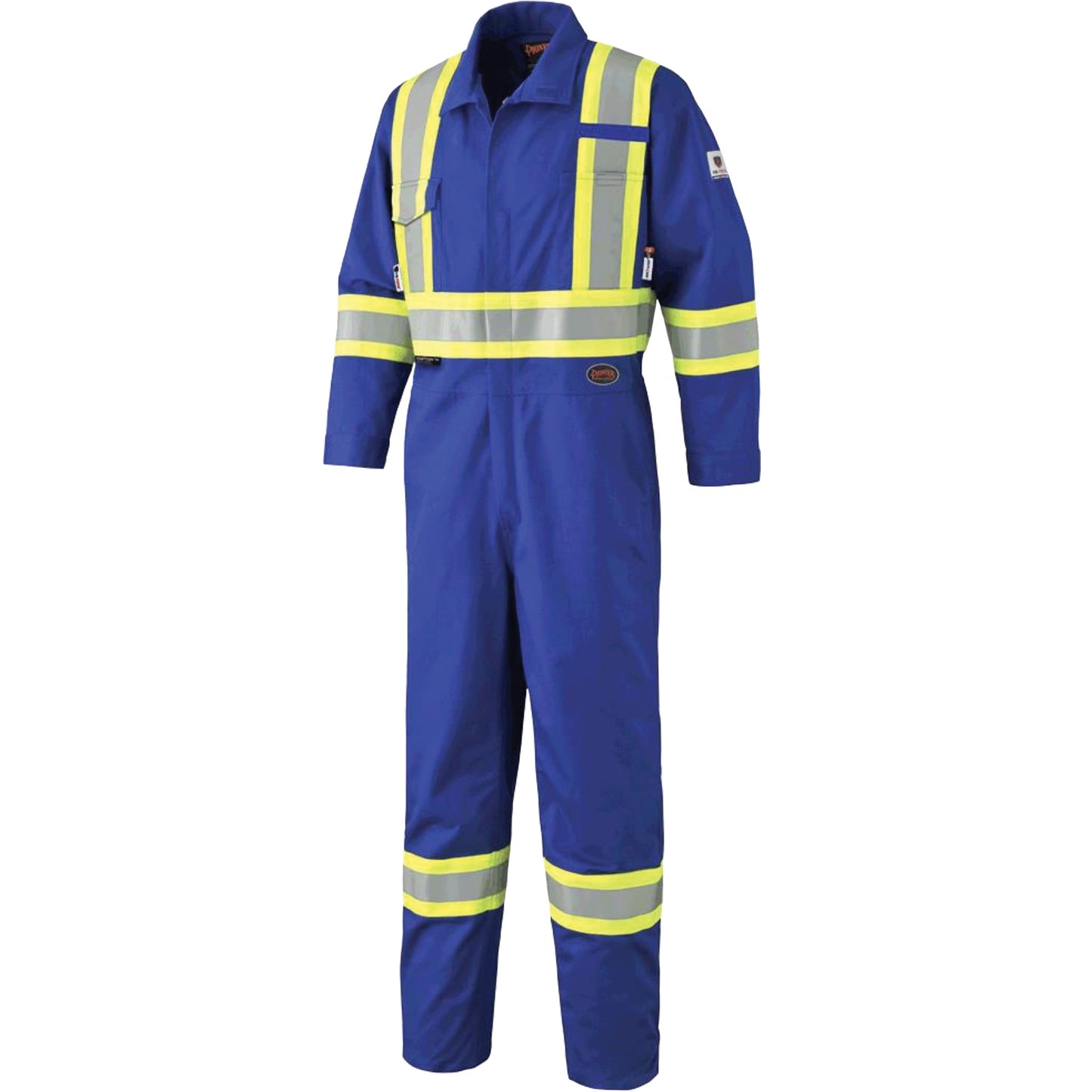 Pioneer 7706 FR-Tech® Flame-Resistant Coverall with Leg Zippers, Size 36, Royal Blue, 9.7 cal/cm²