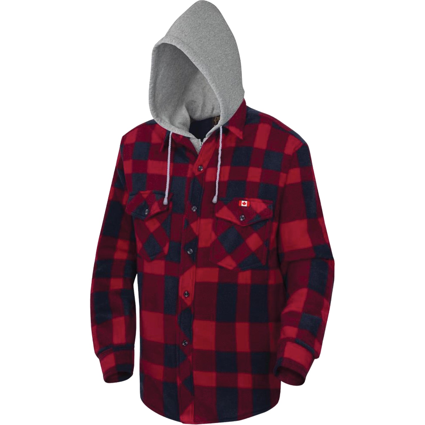 Pioneer 415RB Quilted Hooded Shirt, Men's, Medium, Multi-Colour