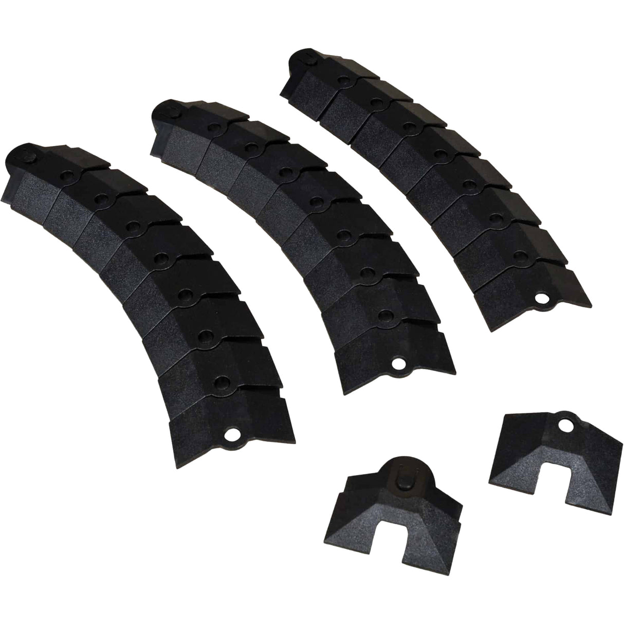 Large Ultra-Sidewinder Cable Protection System® with Endcaps, 34" x 13.6" x 2.1", 260 lbs. (0.13 tons)