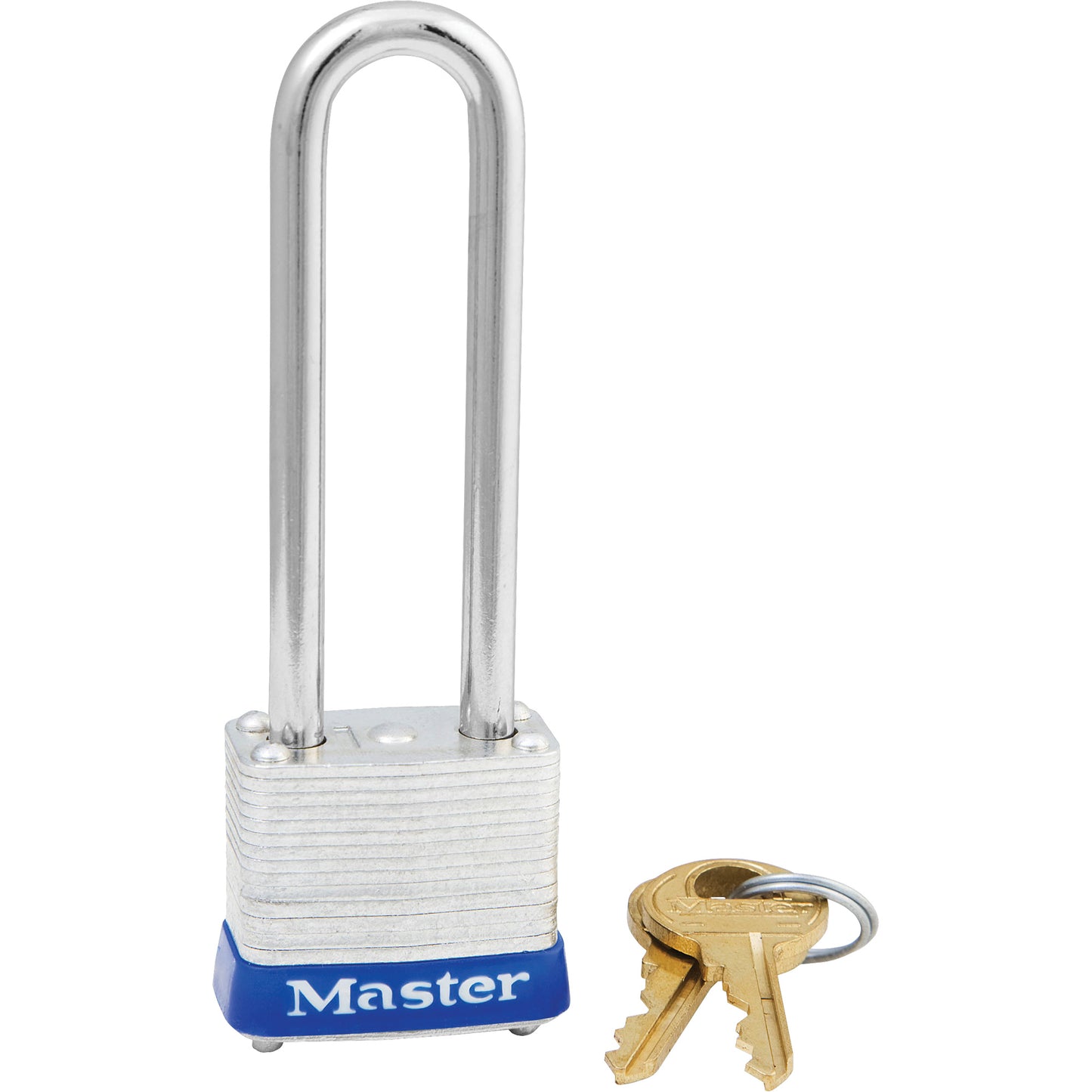 Master Lock Padlock, Keyed Alike, Laminated Steel, 1-1/8" Width