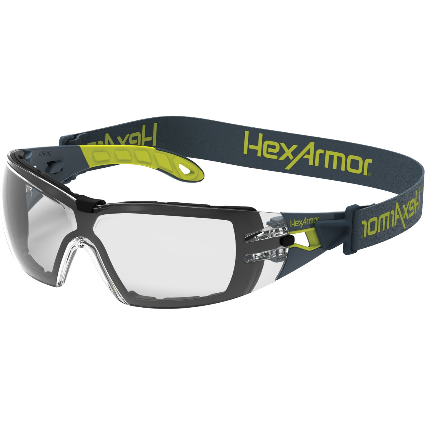 Hexarmor MX200G TruShield®S Wraparound Safety Glasses, Clear Lens, Anti-Fog/Anti-Scratch, ANSI Z87+/Meets/Exceeds CSA Z94.3