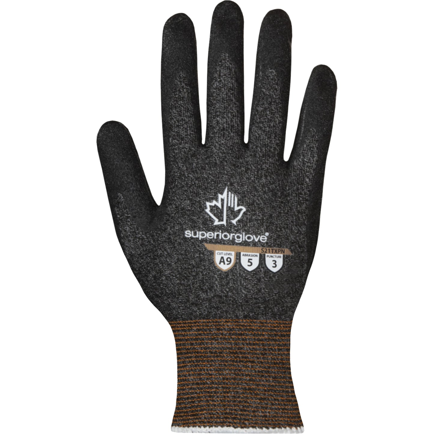 Superior Glove Works Ltd. Ultra-Thin Cut-Resistant Gloves, Size X-Large/10, 21 Gauge, Nitrile Coated, TenActiv™ Shell, ASTM ANSI Level A9