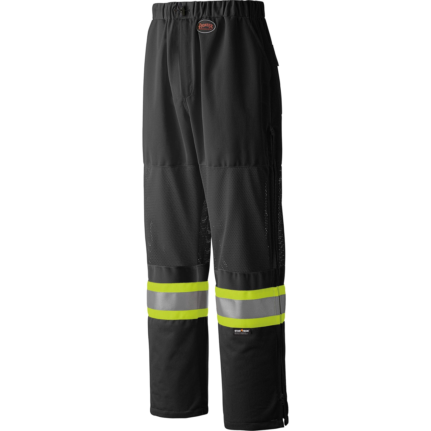 Pioneer 6003BKP Traffic Safety Pants, Polyester, 4X-Large, Black