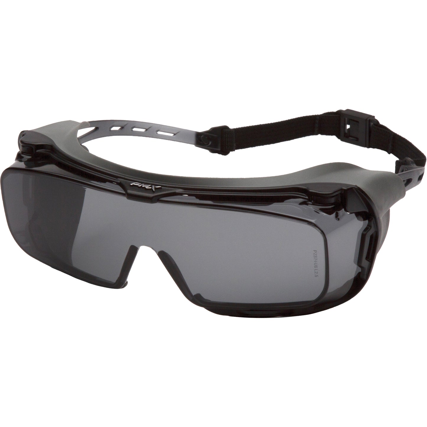 Pyramex Cappture™ Plus Safety Goggles, Grey Lens, Anti-Fog, Closed Vent