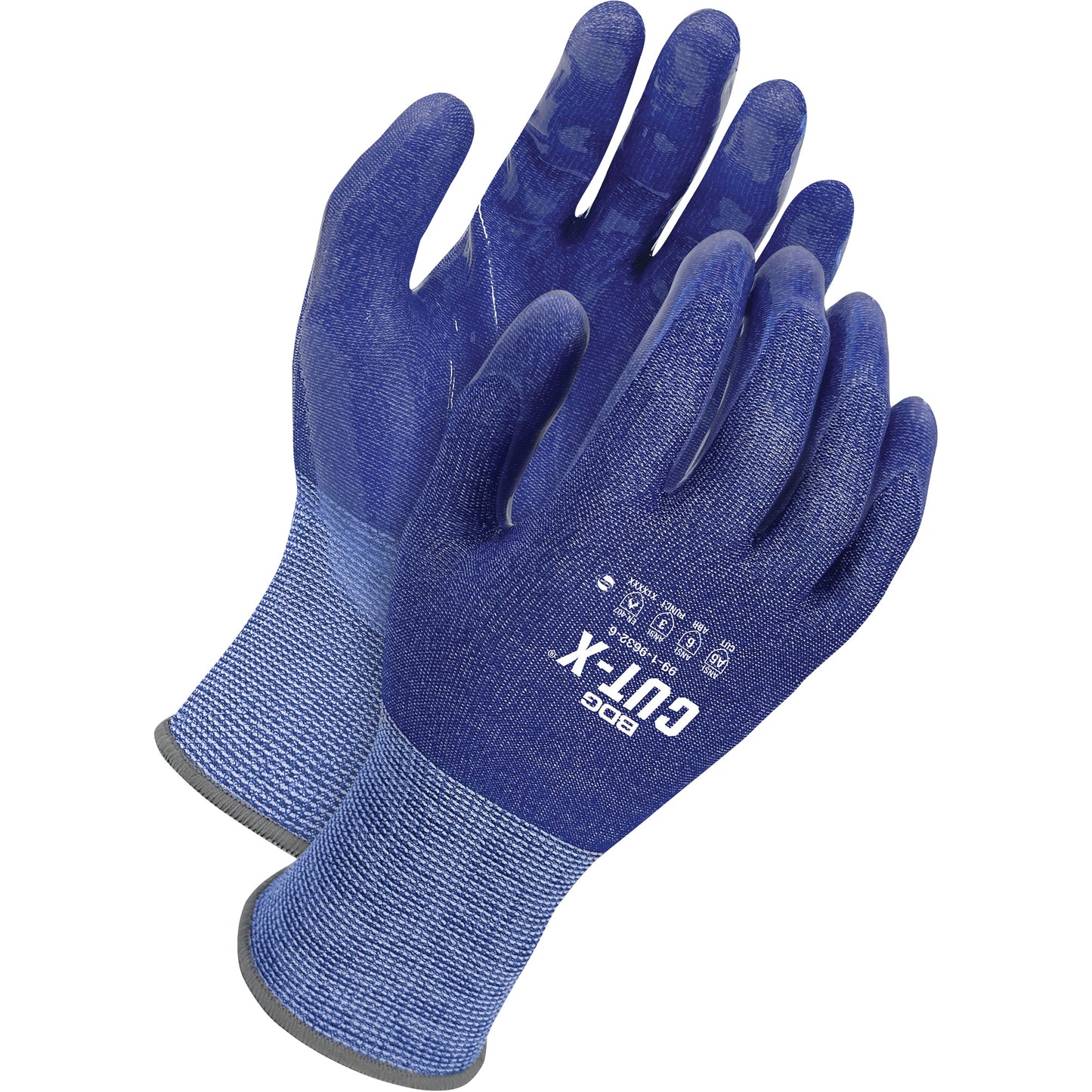 Bob Dale Gloves Cut-X Cut-Resistant Gloves, Size 11, 18 Gauge, Silicone Coated, HPPE Shell, ASTM ANSI Level A9