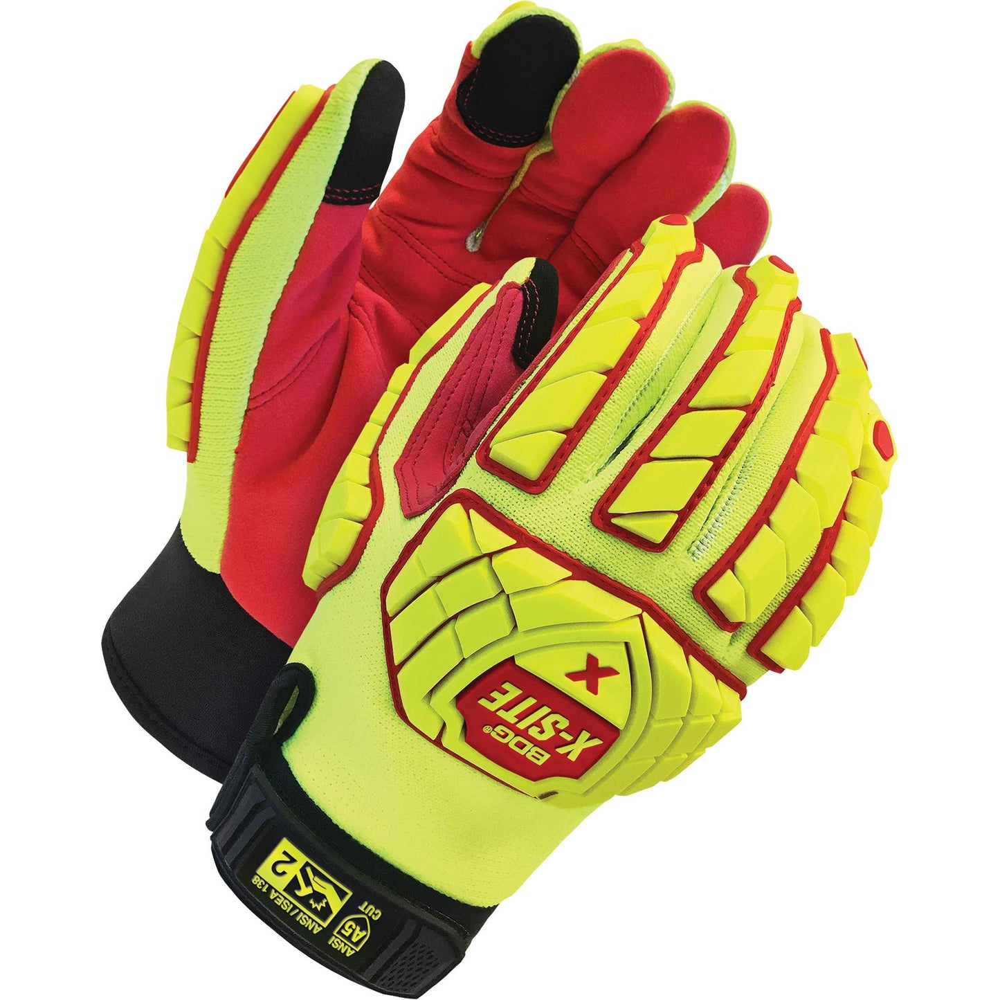 Bob Dale Gloves Microfiber Impact-Resistant Performance Gloves, Size X-Small, Spandex Shell, ASTM ANSI Level A5