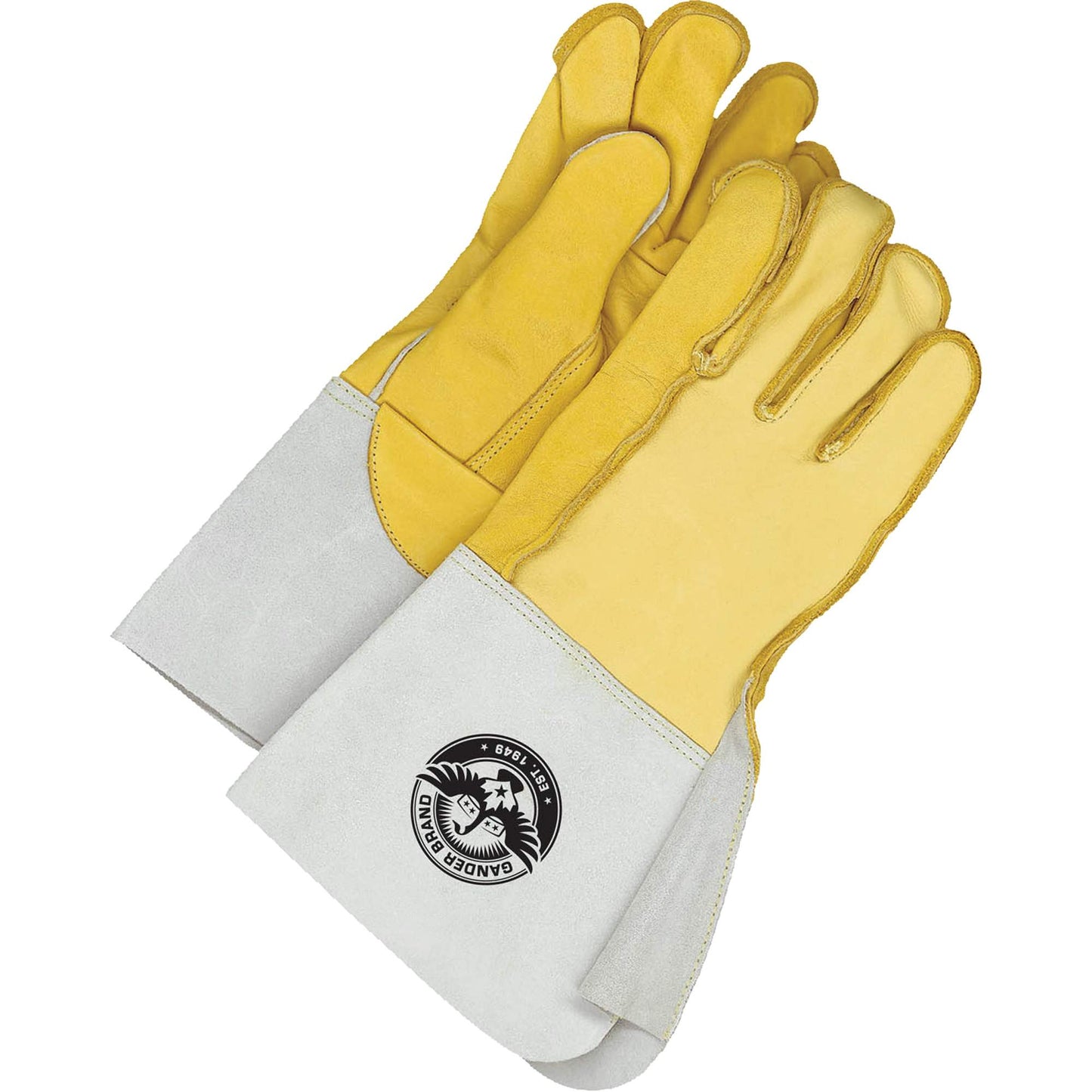Bob Dale Gloves Welder's Gloves with 5.5" Cuff, Grain Cowhide, Size 10.5