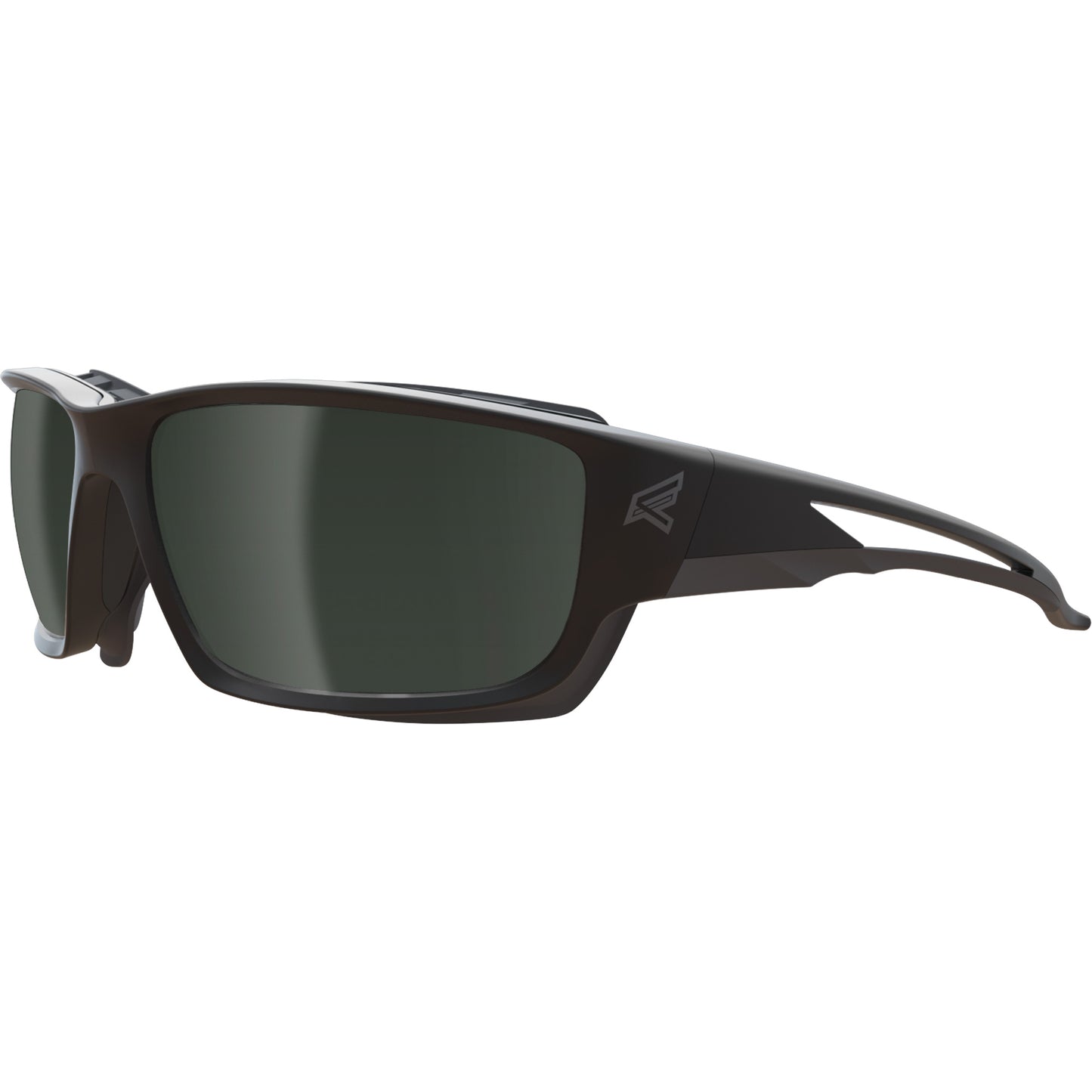 Edge Safety Eyewear Kazbek Safety Glasses with Gasket, Silver Mirror Lens, Anti-Scratch/Polarized, ANSI Z87+/MCEPS GL-PD 10-12/Meets/Exceeds CSA Z94.3