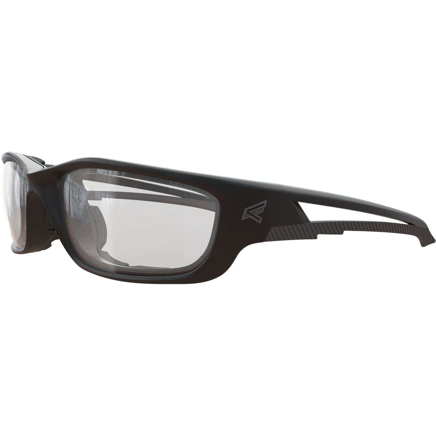 Edge Safety Eyewear Kazbek XL Safety Glasses with Gasket, Clear Lens, Anti-Scratch/Vapour Barrier, ANSI Z87+/MCEPS GL-PD 10-12/Meets/Exceeds CSA Z94.3