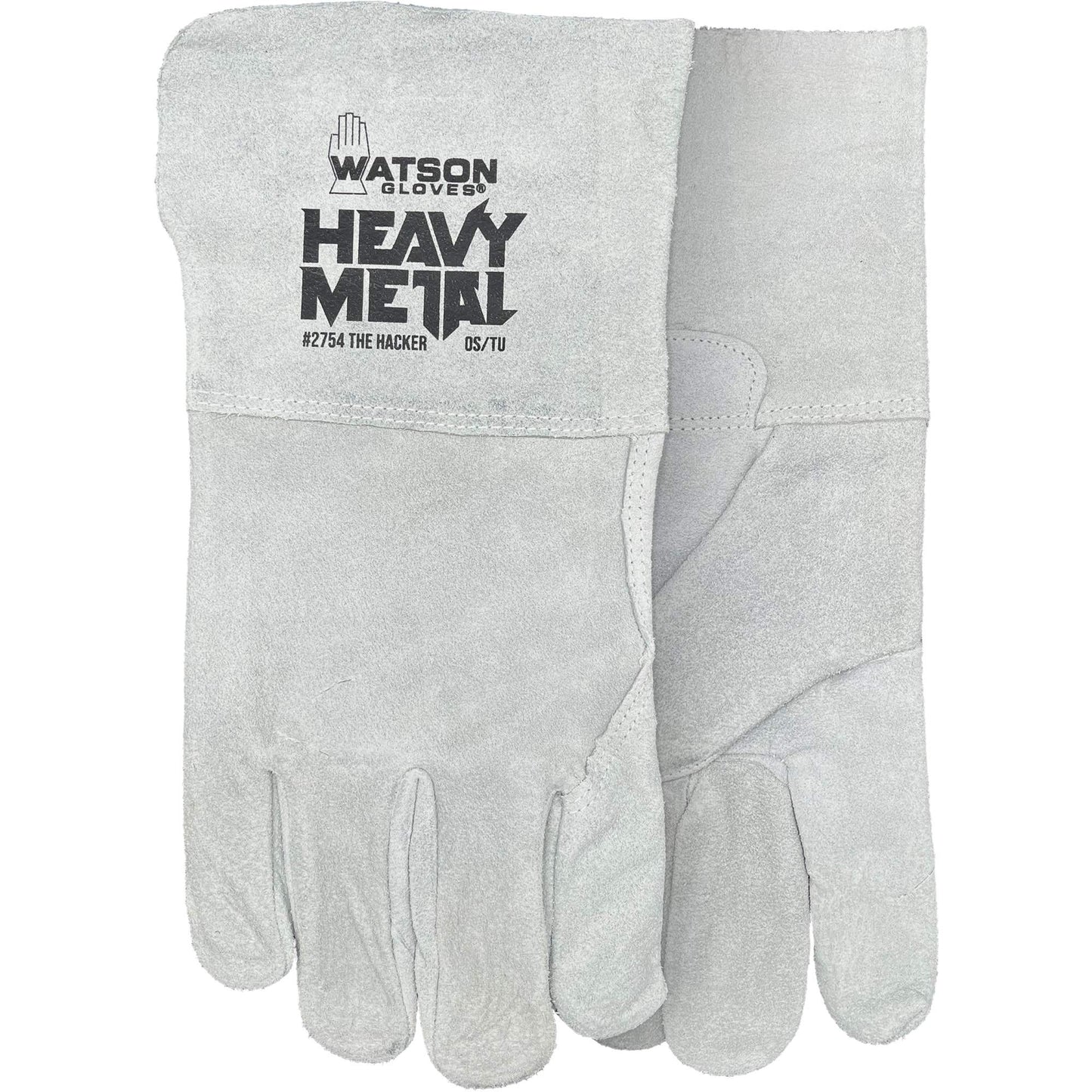 Watson Gloves The Hacker Welding Gloves, Split Cowhide, Size One Size