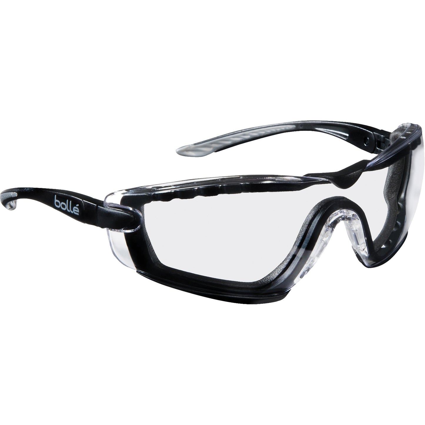 Bollé Safety Cobra Hybrid Wraparound Safety Glasses, Clear Lens, Anti-Fog/Anti-Scratch
