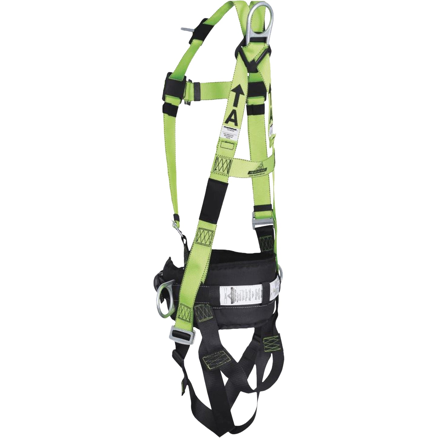 Peakworks FBH10000E1020-M Contractor Series Safety Harness with Positioning Belt, CSA Certified, Class AEP, Medium