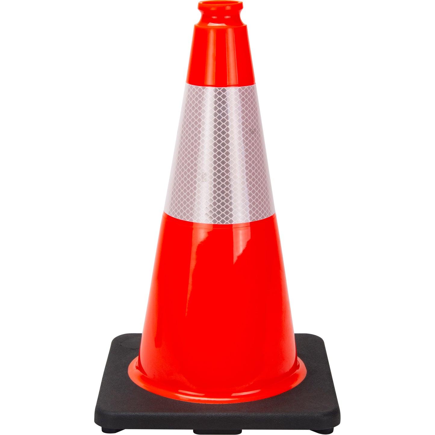 Zenith Safety Products Premium Traffic Cone, 18", Orange, 6" Reflective Collar(s)