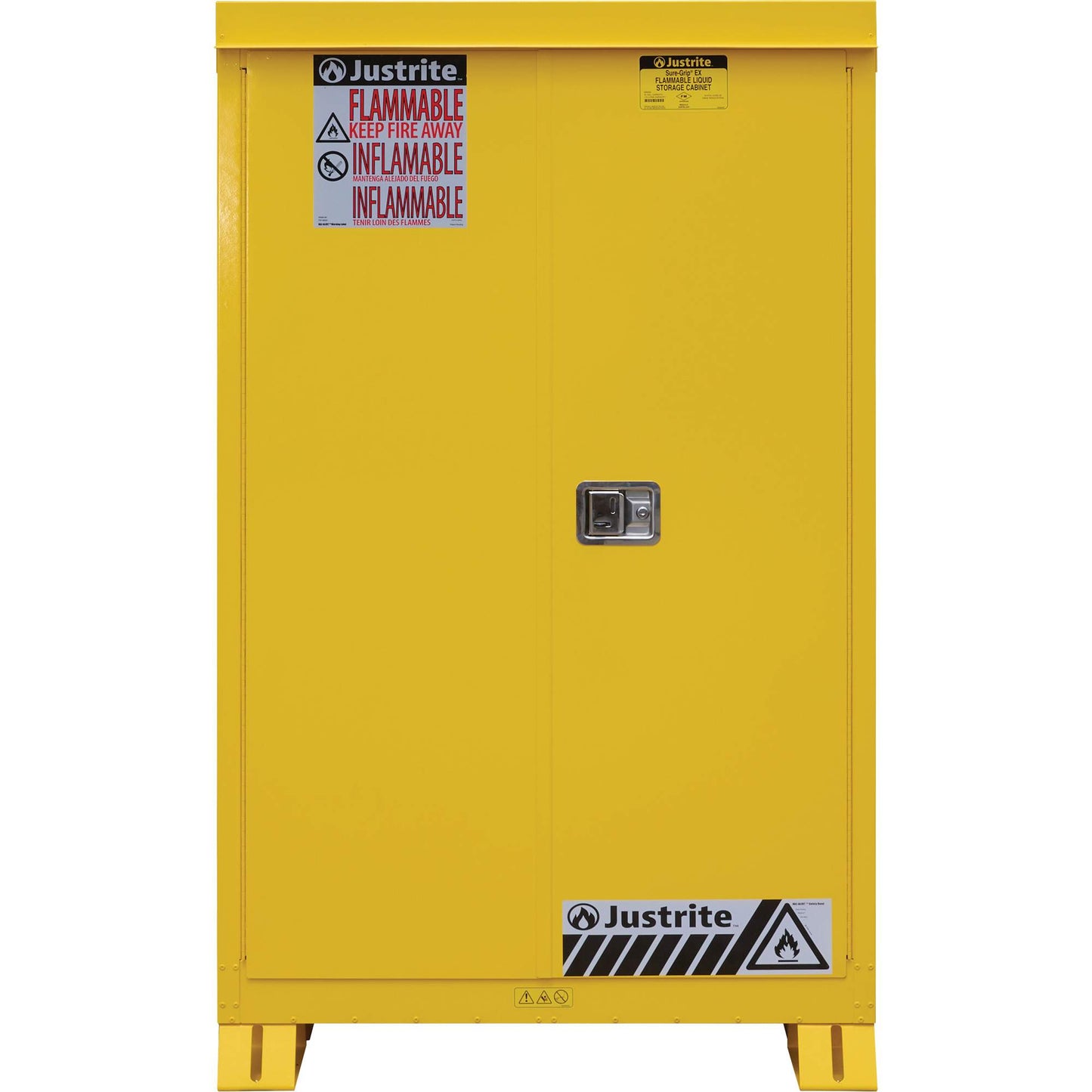 Outdoor Flammable Storage Cabinet, 45 gal., 2 Door, 43" W x 65" H x 18" D