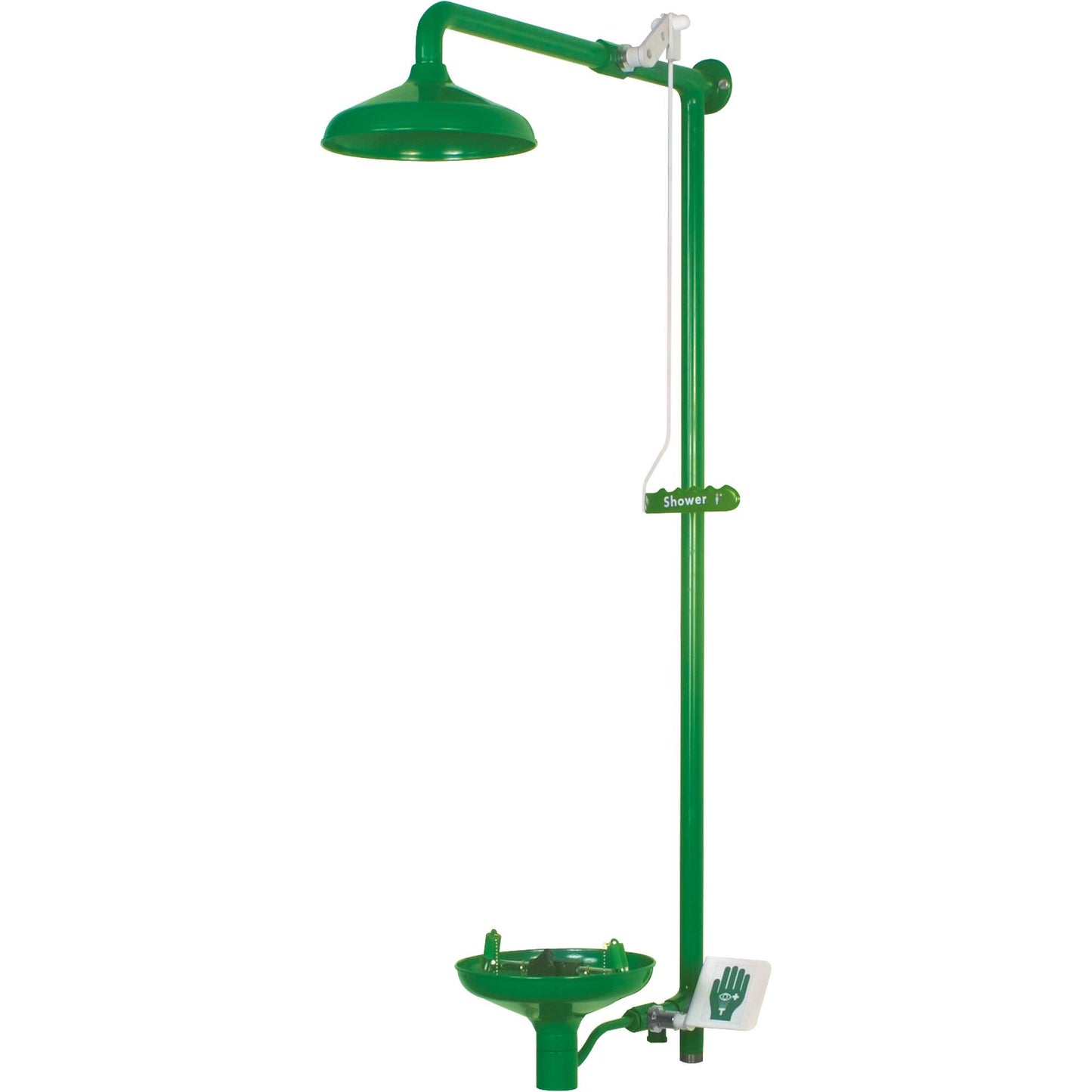 Hughes Laboratory Combination Shower with Open ABS Bowl, Wall-Mount