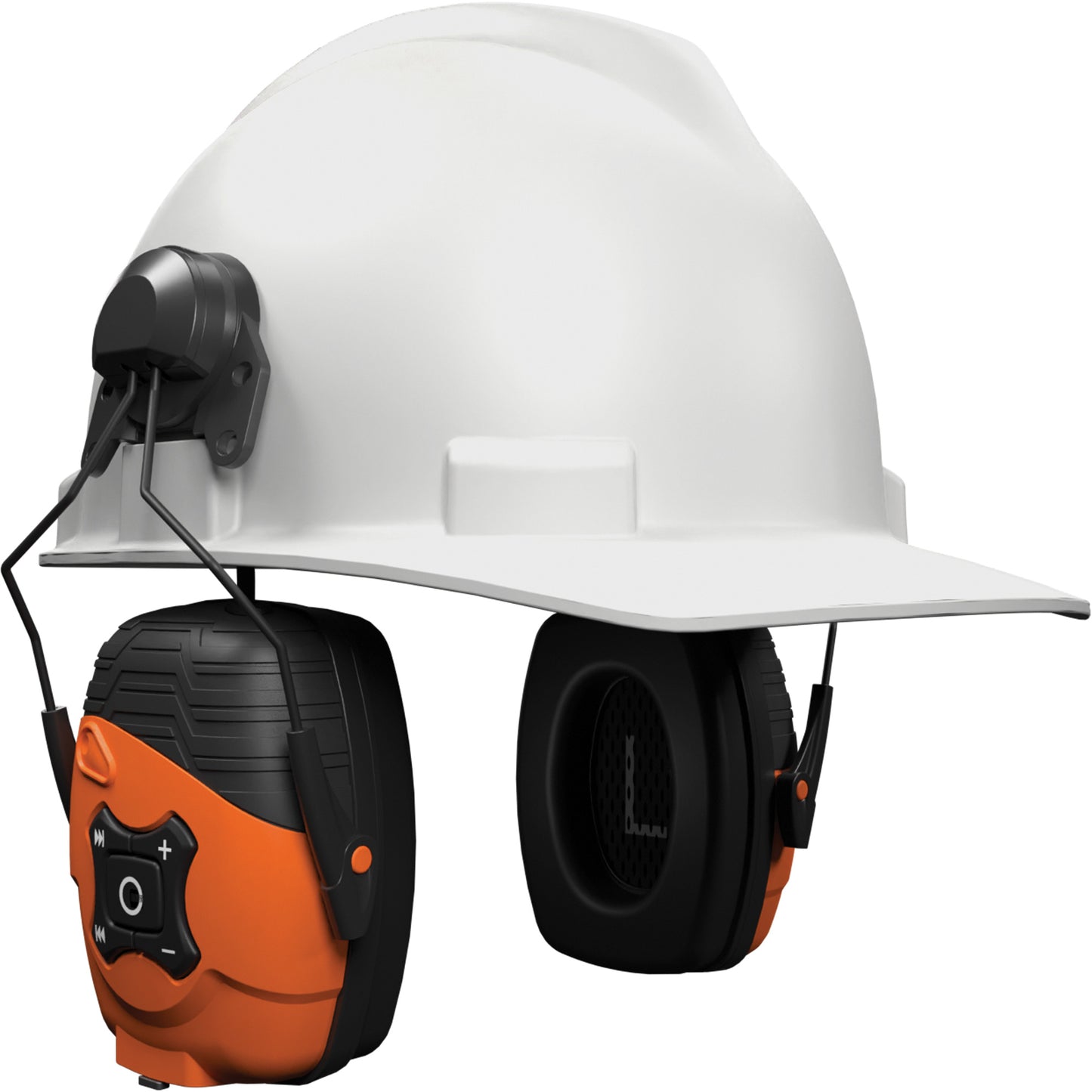 ISOtunes Safety Orange Link 2.0 Bluetooth Earmuffs, Cap Mount Style, 21 dB