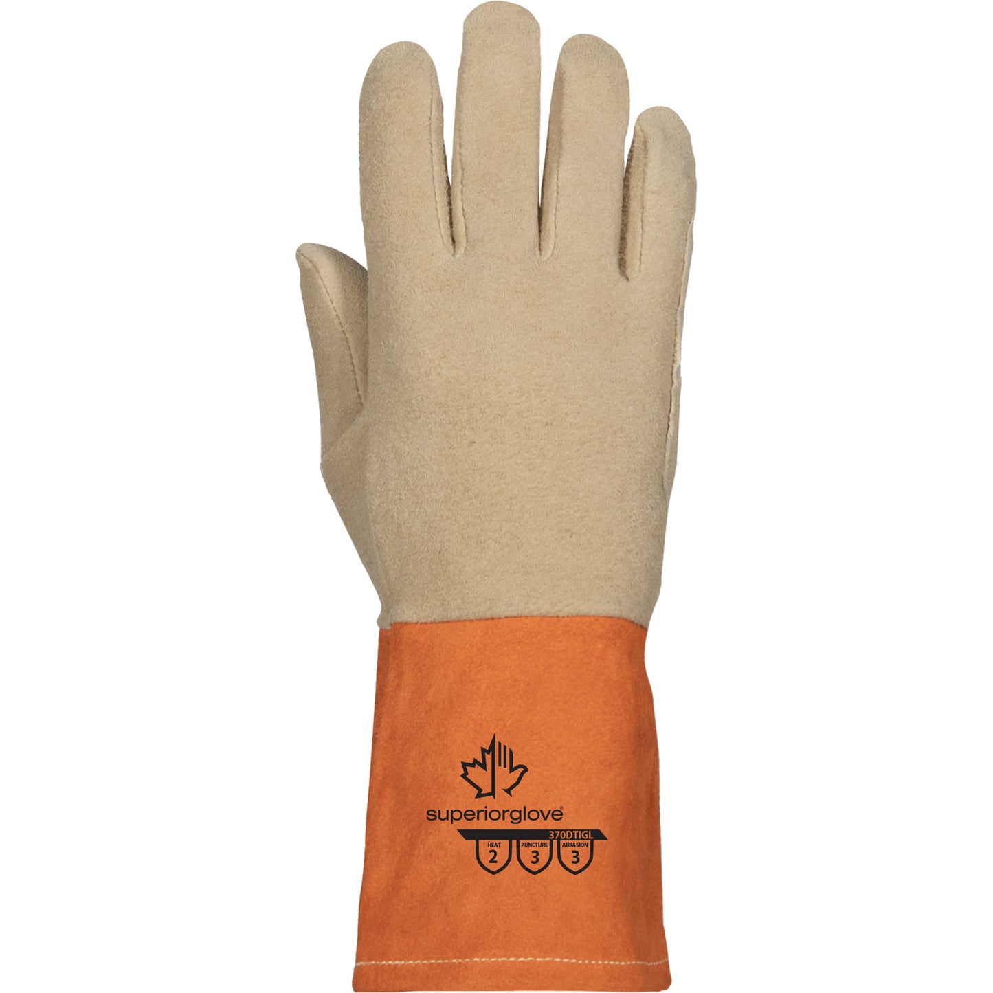 Superior Glove Works Ltd. Endura® 370DTIGL TIG Welding Gloves, Grain Deerskin, Size X-Small