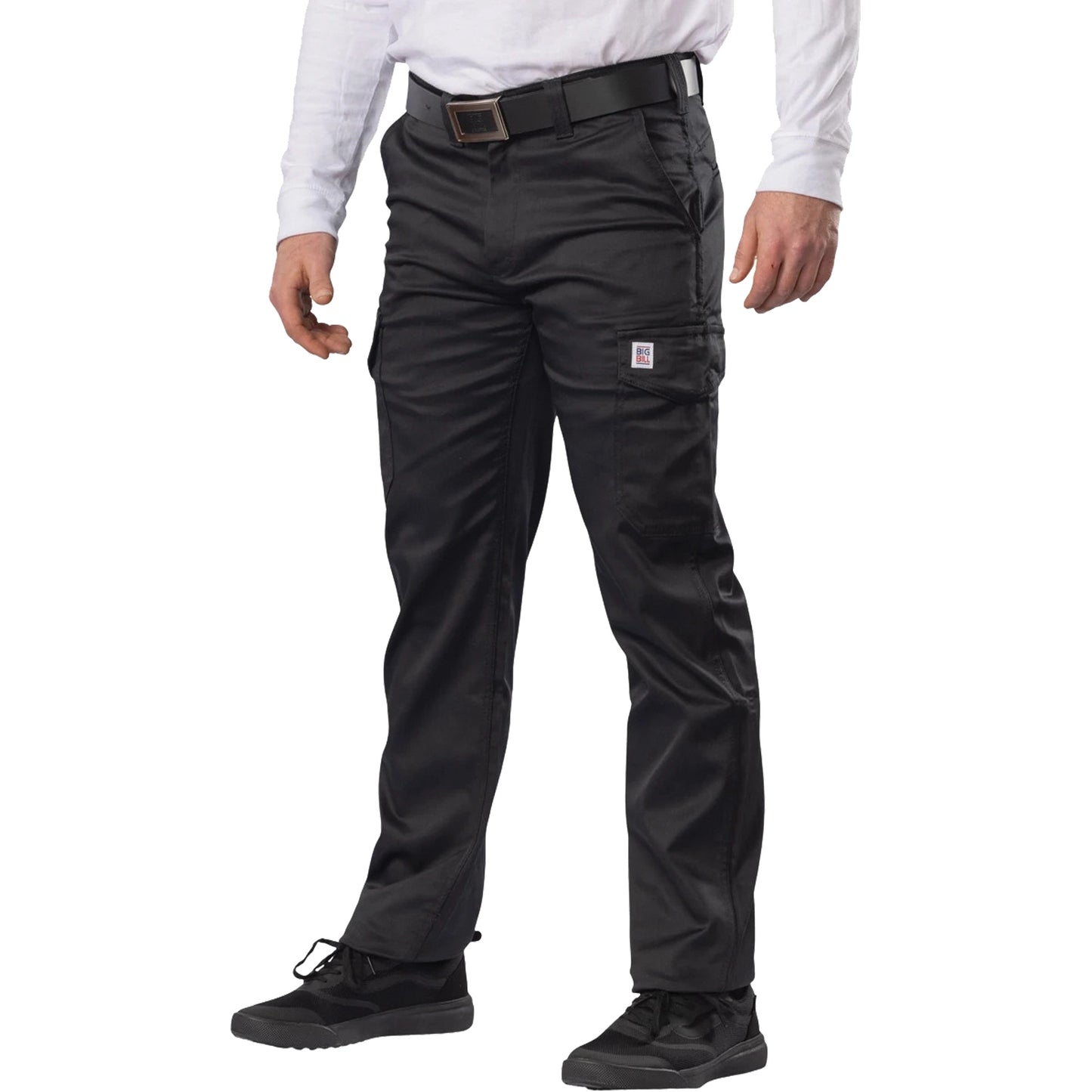 Big Bill Big Flex Cargo Pants, Poly-Cotton/Spandex, Black, Size 52", 30" Inseam