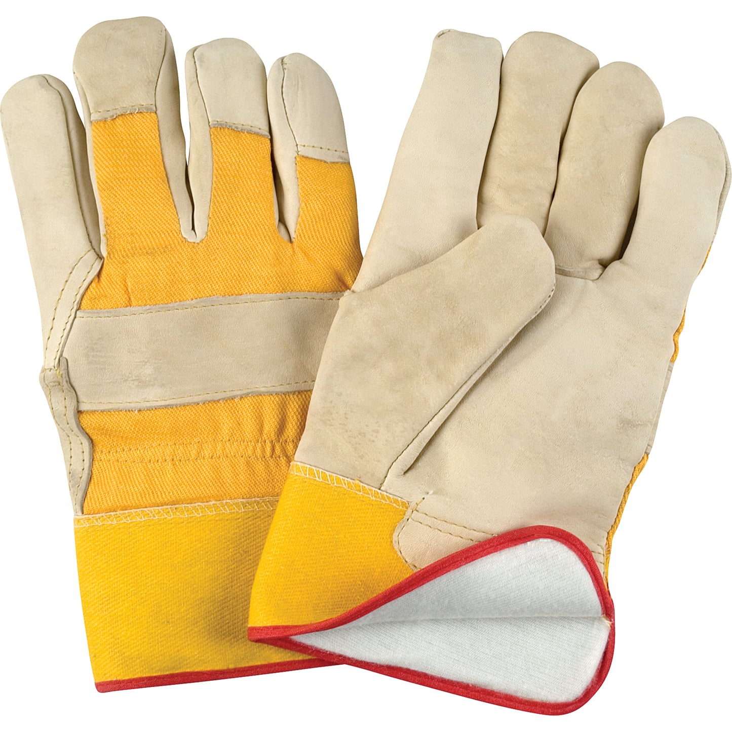 Zenith Safety Products Abrasion-Resistant Winter-Lined Fitters Gloves, X-Large, Grain Cowhide Palm, Foam Fleece Inner Lining