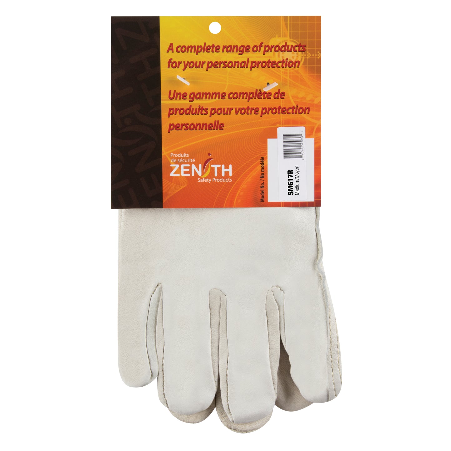 Zenith Safety Products Winter-Lined Driver's Gloves, Medium, Grain Cowhide Palm, Fleece Inner Lining