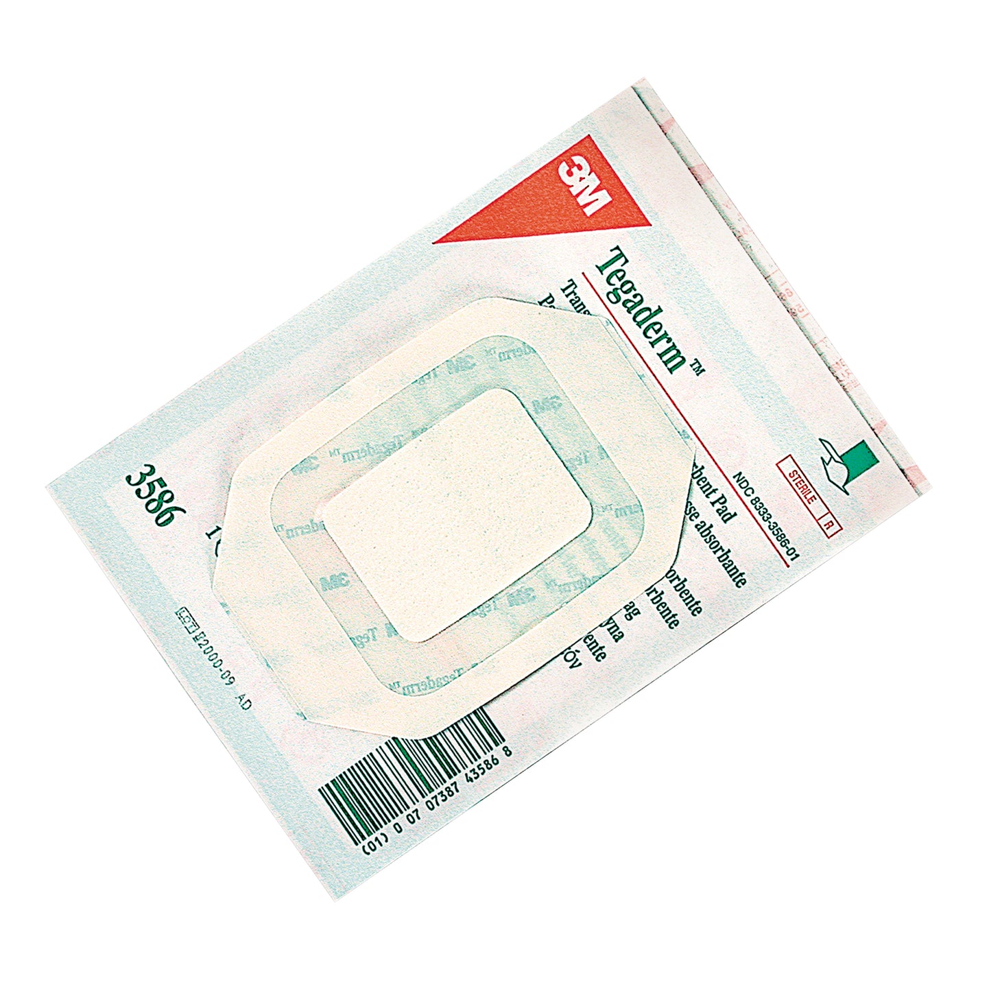 3M Tegaderm™ Transparent Dressing With Absorbent Pad, Rectangular/Square, 4", Plastic, Sterile