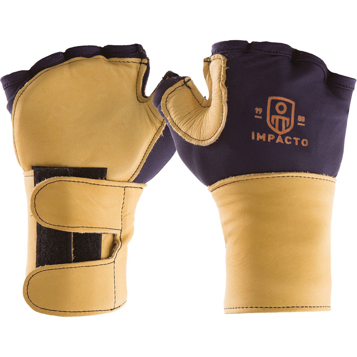Impacto Premium Impact & Repetitive Strain Protective Right-Hand Glove, Size Medium, Grain Leather Palm