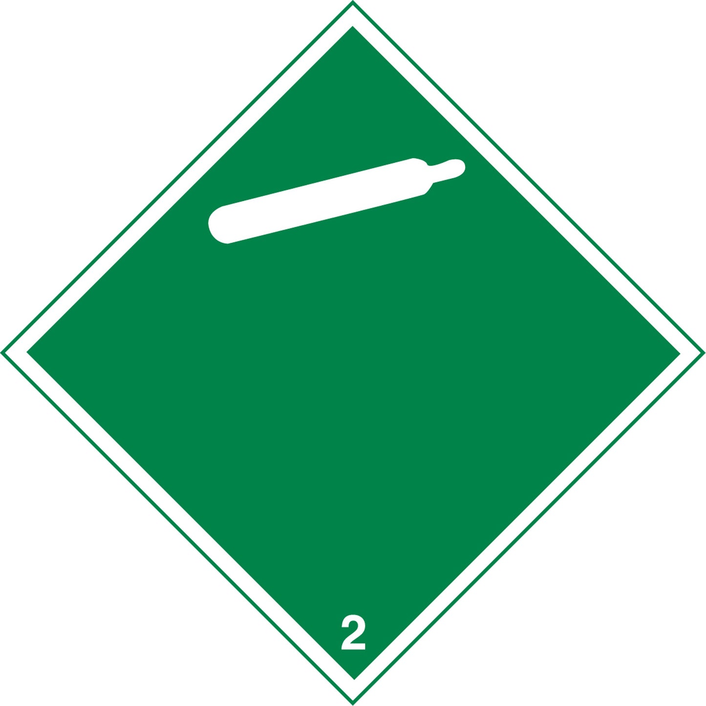 Brady Non-Toxic Gas TDG Placard, Adhesive Vinyl